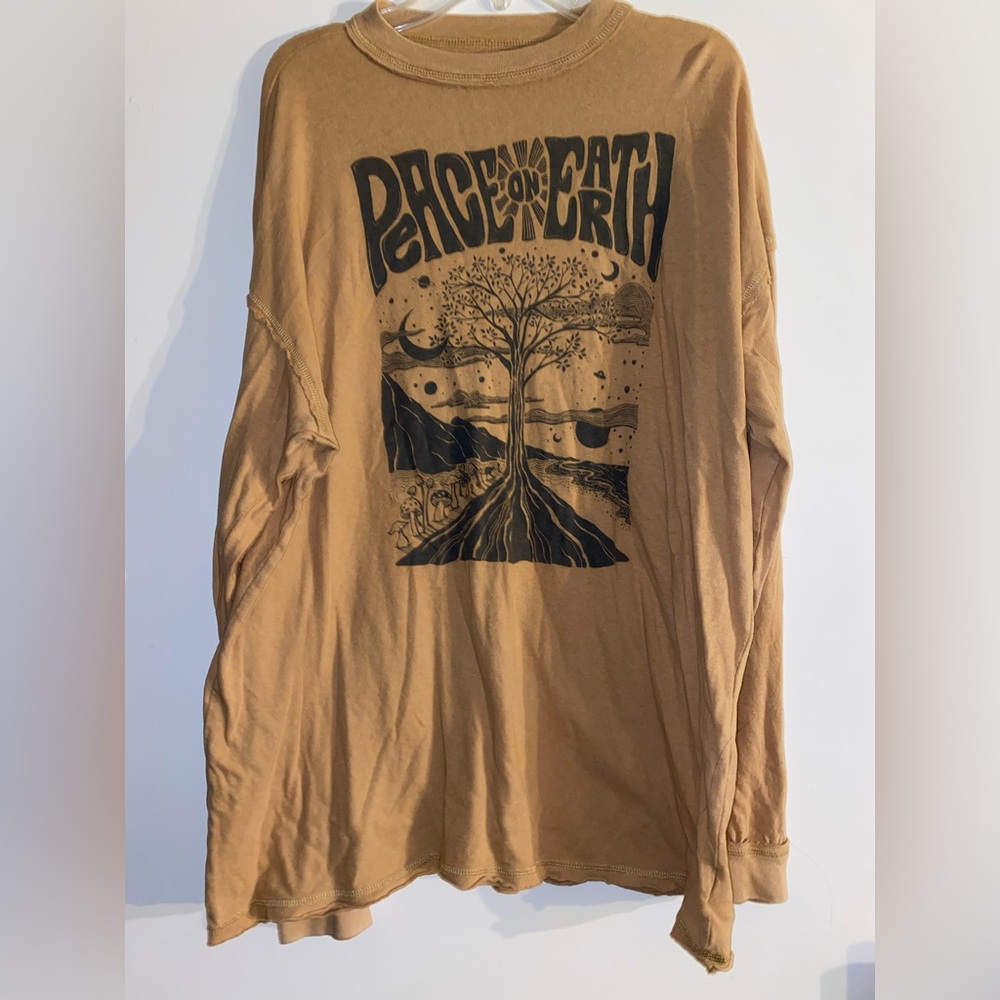 American Eagle Outfitters Tan Long Sleeve
